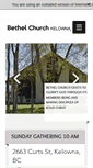 Mobile Screenshot of bethelchurchkelowna.com