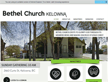 Tablet Screenshot of bethelchurchkelowna.com